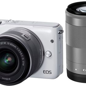 キヤノン ミラーレス CANON EOS M10 ダブルズームキット ホワイト Wi-Fi搭載 中古 SDカード付き 届いてすぐに使える