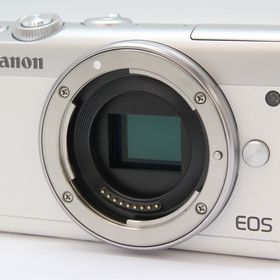ミラーレス キヤノン CANON EOS M100 ボディ ホワイト 中古 おまけ付き