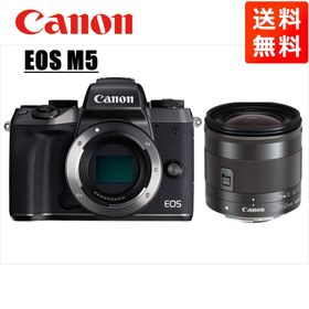 キヤノン Canon EOS M5 ブラックボディ EF-M 11-22mm ブラック 広角 レンズセット ミラーレス一眼 カメラ 中古