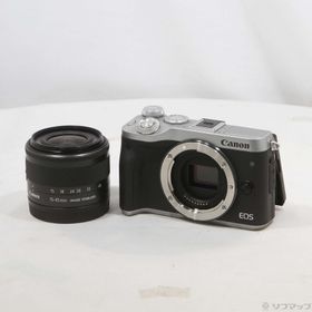 (中古)Canon EOS M6 EF-M15-45 IS STM レンズキット シルバー(269-ud)