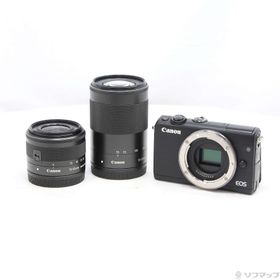 (中古)Canon EOS M100(ブラック)ダブル ズームキット(251-ud)