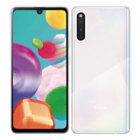 【SIMロック解除済】au Galaxy A41 SCV48 White SAMSUNG 当社3ヶ月間保証 中古 イオシス