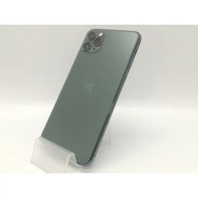 【中古】Apple au 【SIMロック解除済み】 iPhone 11 Pro Max 256GB ミッドナイトグリーン MWHM2J/A【スマーク伊勢崎】保証期間1ヶ月【ランクB】