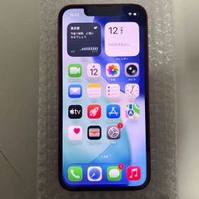 中古♪iPhone 13 mini 128GB SIMフリー レッド