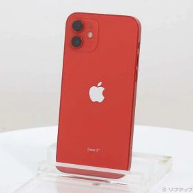【中古】Apple(アップル) iPhone12 64GB プロダクトレッド MGHQ3J／A SIMフリー 【352-ud】