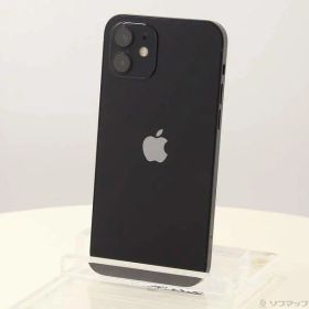 【中古】Apple(アップル) iPhone12 64GB ブラック MGHN3J／A SIMフリー 【247-ud】