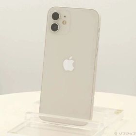【中古】Apple(アップル) iPhone12 64GB ホワイト MGHP3J／A SIMフリー 【258-ud】
