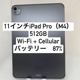 Apple 11インチ iPad Pro M4 512GB 89497
