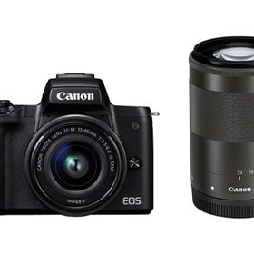 CANON デジタル一眼カメラ EOS Kiss M ダブルズームキット [ブラック]