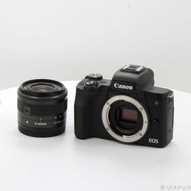 (中古)Canon EOS Kiss M EF-M15-45 IS STM レンズキット ブラック(258-ud)