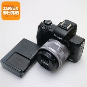 超美品 EOS Kiss M EF-M15-45 IS STM レンズキット ブラック 安心保証 即日発送 ミラーレス一眼 Canon 土日祝発送OK