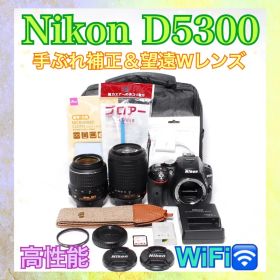 バッグ付❣️Nikon D5300❣️WiFiで写真転送❣️すぐ使える❣️一眼レフカメラ