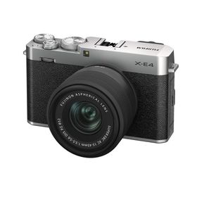 【中古】富士フイルム(FUJIFILM) ミラーレスデジタルカメラ FUJIFILM X-E4 レンズキット シルバー (XC15-45) F X-E