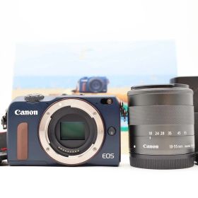 キャノン Canon EOS M2 18.0MP Digital Camera 18-55mm Lens Bay Blue [美品] #Z6755A