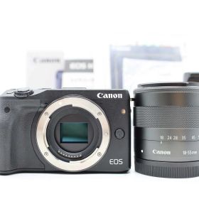 キャノン Canon EOS M3 24.2MP Camera Black 18-55mm Lens 元箱 [美品] #Z6753A