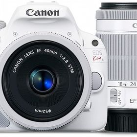 キヤノン デジタル一眼 CANON EOS Kiss X7 ホワイト ダブルレンズキット2 中古 新品SDカード付き 届いてすぐに使える 動画撮影 長期保証