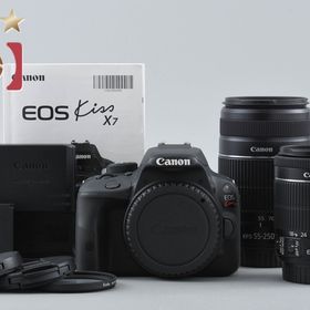 【中古】Canon キヤノン EOS Kiss X7 ダブルズームキット シャッター回数僅少