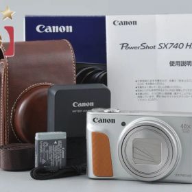 【中古】Canon キヤノン PowerShot SX740 HS シルバー コンパクトデジタルカメラ 元箱付き