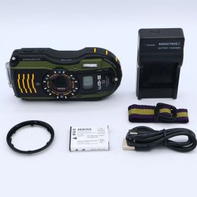 PENTAX ペンタックス 防水デジタルカメラ PENTAX WG-3GPS グリーン 1cmマクロ マクロスタンド付属 電子コンパス #260729_1214192