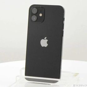 【中古】Apple(アップル) iPhone12 64GB ブラック MGHN3J／A SIMフリー 【352-ud】