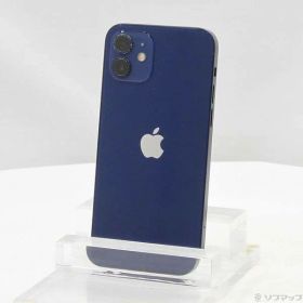 【中古】Apple(アップル) iPhone12 256GB ブルー MGJ33J／A SIMフリー 【297-ud】
