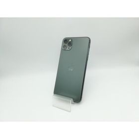 【中古】Apple SoftBank 【SIMロック解除済み】 iPhone 11 Pro Max 64GB ミッドナイトグリーン MWHH2J/A【秋葉本店】保証期間１ヶ月【ランクB】