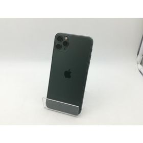 【中古】Apple SoftBank 【SIMロック解除済み】 iPhone 11 Pro Max 64GB ミッドナイトグリーン MWHH2J/A【神戸】保証期間１ヶ月【ランクB】