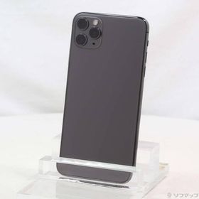 〔中古〕Apple(アップル) iPhone11 Pro Max 64GB スペースグレイ MWHD2J／A SIMフリー〔305-ud〕