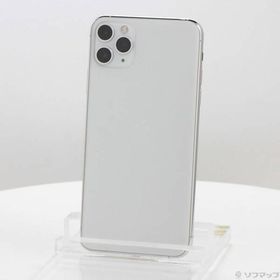 〔中古〕Apple(アップル) iPhone11 Pro Max 64GB シルバー MWHF2J／A SIMフリー〔377-ud〕