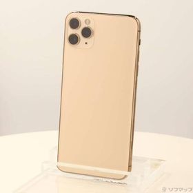 〔中古〕Apple(アップル) iPhone11 Pro Max 64GB ゴールド MWHG2J／A SIMフリー〔297-ud〕