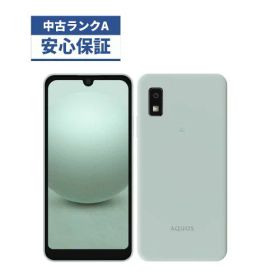 【中古】【美品】箱あり AQUOS wish3 A302SH A302SH グリーン ソフトバンク版 Softbank 【安心30日保証】 本体 白ロム CCコネクト
