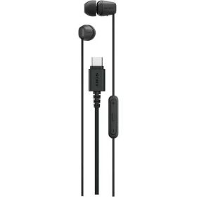 ソニー(SONY) IER-EX15C BZ ブラック/タイプc/イヤホン/Type-C/イヤホン/有線/バランスの良い音質/小型/リモコン操作 / 4色 / マイク付き/通話可能/クリアな音質 / コード長1.2m /