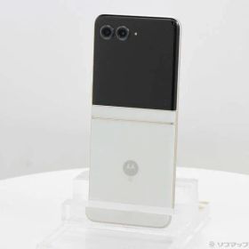 ソフマップ 〔中古品〕 motorola razr 50d 256GB ホワイトマーブル M-51E docomo SIMフリー【344】