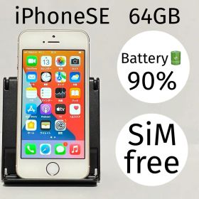【美品】iPhoneSE 64GB バッテリー90%充電器付き エアドロ