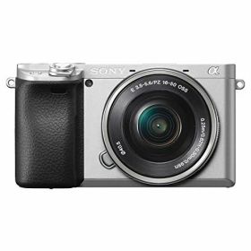 【中古】「ほぼ新品」SONY(ソニー) APS-C ミラーレス一眼カメラ α6400 パワーズームレンズキット(同梱レンズ:SELP1650) シルバー ILCE-6400L S