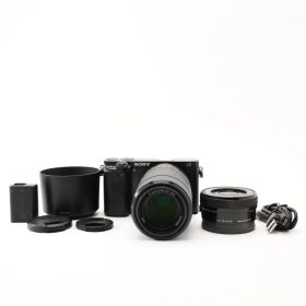 ソニー SONY α6000 ダブルズームレンズキット ブラック ILCE-6000Y 《ショット数 4,880回》