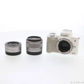 ソフマップ 〔中古品〕 EOS Kiss M ダブルレンズキット ホワイト【198】