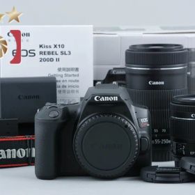 【中古】Canon キヤノン EOS Kiss X10 ダブルズームキット シャッター回数僅少 元箱付き