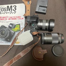 【美品】Canon EOS M3 本体 レンズ2本 ストラップ ケース付