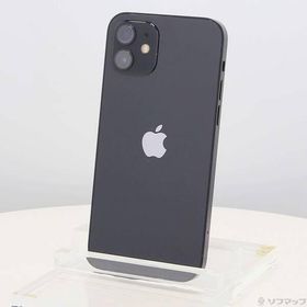 〔中古〕Apple(アップル) iPhone12 64GB ブラック MGHN3J／A SIMフリー〔262-ud〕
