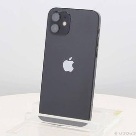 〔中古〕Apple(アップル) iPhone12 64GB ブラック MGHN3J／A SIMフリー〔258-ud〕