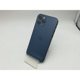【中古】Apple SoftBank 【SIMロック解除済み】 iPhone 12 Pro 256GB パシフィックブルー MGMD3J/A【秋葉本店】保証期間1ヶ月【ランクC】