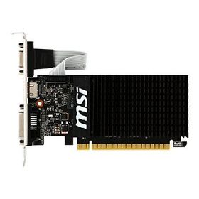 MSI Gaming GeForce GT 710 2GB GDRR3 64-bit HDCP Support DirectX 12 OpenGL 4.5 Heat Sink Low Profile Graphics Card (GT 710 2GD3H LP) (Renewed)_並行輸入