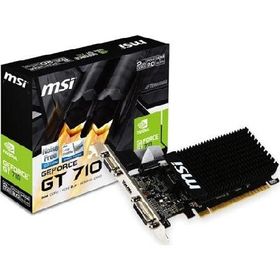 MSI ファンレス・ロープロファイル対応 GeForce GT 710 グラフィックスカード メモリ2GBモデル GT 710 2GD3H LP