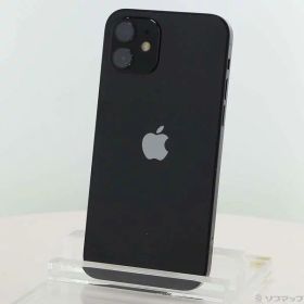 【中古】Apple(アップル) iPhone12 64GB ブラック MGHN3J／A SIMフリー 【377-ud】