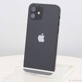 【中古】Apple(アップル) iPhone12 64GB ブラック MGHN3J／A SIMフリー 【262-ud】