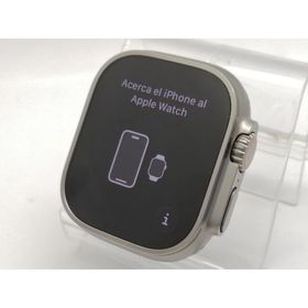 【中古】Apple Apple Watch Ultra2 49mm Cellular チタニウムケース/ブルー/ブラックトレイルループ(M/L) MRF63J/A【ECセンター】保証期間１ヶ月【ランクA】