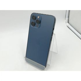【中古】Apple SoftBank 【SIMロック解除済み】 iPhone 12 Pro Max 256GB パシフィックブルー MGD23J/A【千葉】保証期間1ヶ月【ランクC】