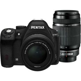 【中古】ペンタックス PENTAX K-50 ダブルズームキット ブラック ブラック カメラ 中古 人気 おすすめ 高画質
