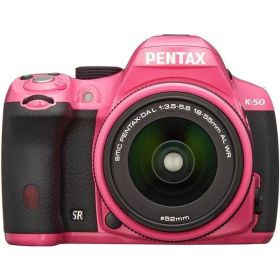 【中古】ペンタックス PENTAX デジタル一眼レフ K-50 DAL18-55mmWRレンズキット ピンク K-50 L18-55WR KIT PINK 10983当店保証30日間 人気モデル 高画質 売れ筋